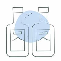 Icon Soju. related to Korea symbol. Color Spot Style. simple illustration vector