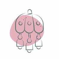 Icon Wind Chime. related to Korea symbol. Color Spot Style. simple illustration vector