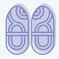 Icon Shoes. related to Korea symbol. two tone style. simple illustration vector