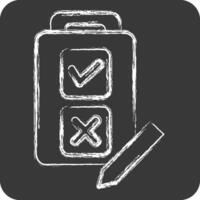 Icon Quiz. related to Choice symbol. chalk Style. simple illustration vector