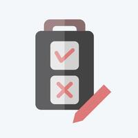 Icon Quiz. related to Choice symbol. flat style. simple illustration vector