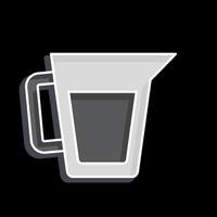 Icon Measure Cup. related to Breakfast symbol. glossy style. simple illustration vector