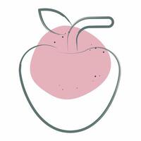 Icon Apple. related to Breakfast symbol. Color Spot Style. simple illustration vector