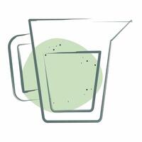 Icon Measure Cup. related to Breakfast symbol. Color Spot Style. simple illustration vector