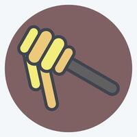 Icon Honey. related to Breakfast symbol. color mate style. simple illustration vector