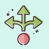 Icon Alternative. related to Choice symbol. MBE style. simple illustration vector