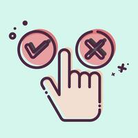 Icon Choice. related to Choice symbol. MBE style. simple illustration vector