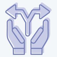 Icon Option. related to Choice symbol. two tone style. simple illustration vector