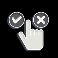 Icon Choice. related to Choice symbol. glossy style. simple illustration vector