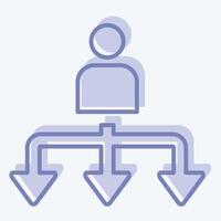 Icon Plan. related to Choice symbol. two tone style. simple illustration vector