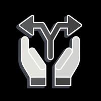 Icon Option. related to Choice symbol. glossy style. simple illustration vector