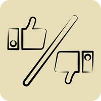 Icon Preference. related to Choice symbol. hand drawn style. simple illustration vector