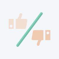 Icon Preference. related to Choice symbol. flat style. simple illustration vector