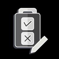Icon Quiz. related to Choice symbol. glossy style. simple illustration vector