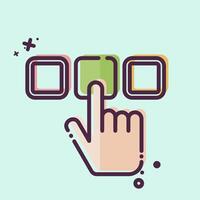 Icon Select. related to Choice symbol. MBE style. simple illustration vector