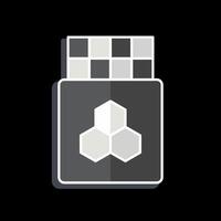 Icon Chocolate. related to Breakfast symbol. glossy style. simple illustration vector