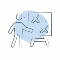 Icon Strategy. related to Choice symbol. Color Spot Style. simple illustration vector