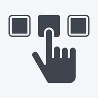 Icon Select. related to Choice symbol. glyph style. simple illustration vector