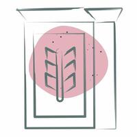 Icon Cereal. related to Breakfast symbol. Color Spot Style. simple illustration vector