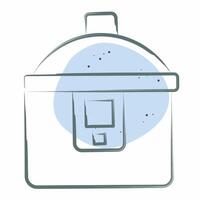 Icon Cooking Pot. related to Breakfast symbol. Color Spot Style. simple illustration vector