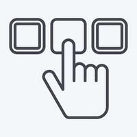 Icon Select. related to Choice symbol. line style. simple illustration vector