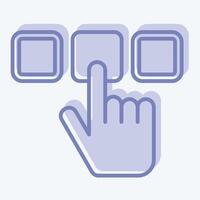 Icon Select. related to Choice symbol. two tone style. simple illustration vector