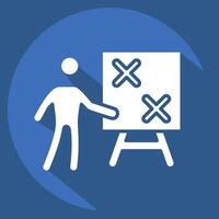 Icon Strategy. related to Choice symbol. long shadow style. simple illustration vector