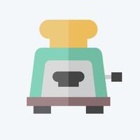 Icon Toaster. related to Breakfast symbol. flat style. simple illustration vector