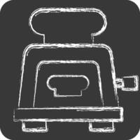 Icon Toaster. related to Breakfast symbol. chalk Style. simple illustration vector