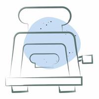 Icon Toaster. related to Breakfast symbol. Color Spot Style. simple illustration vector