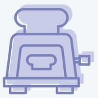 Icon Toaster. related to Breakfast symbol. two tone style. simple illustration vector