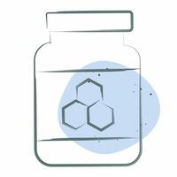 Icon Honey Jar. related to Breakfast symbol. Color Spot Style. simple illustration vector