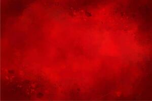 Red grunge background. Watercolor red texture background. Valentines or Christmas empty design for posters, presentations, ad banners vector