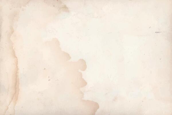 Stained old paper texture, brown vintage paper sheet background with space for text.