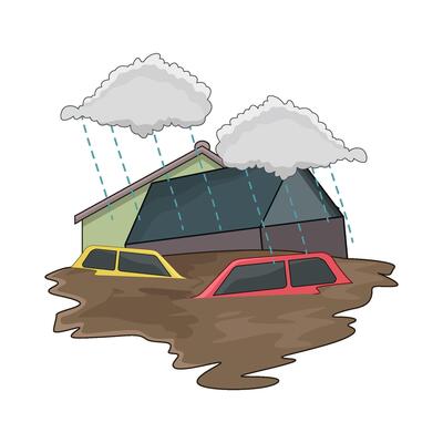 flood disaster illustration
