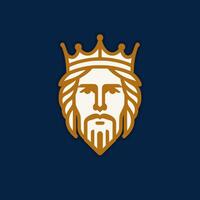 Line Art King Logo Design Template vector
