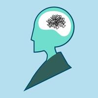 icon mental health illustration vector