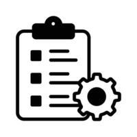Order processing icon design, checklist management vector