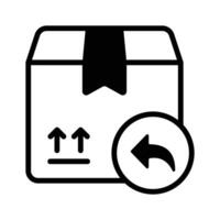 An amazing icon of return product in modern style, order return, parcel return vector