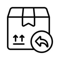 An amazing icon of return product in modern style, order return, parcel return vector