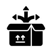 Check this beautiful icon of parcel distribution, isolated on white background vector