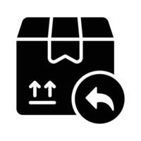 An amazing icon of return product in modern style, order return, parcel return vector