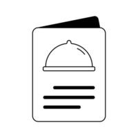 Food menu, menu card design in trendy style vector
