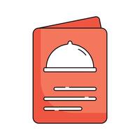 Food menu, menu card design in trendy style vector