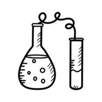 Laboratory experiment in modern design style, ready to use vector
