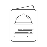 Food menu, menu card design in trendy style vector
