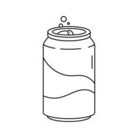 A refreshing soda can design, ideal for beverage, fast food, vector