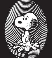 a dog with a flower in his mouth vector