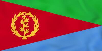 Eritrea waving flag. Eritrea national flag background texture. vector