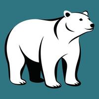 Add a touch of cuteness with this bear graphic illustration great for fun and whimsical designs vector